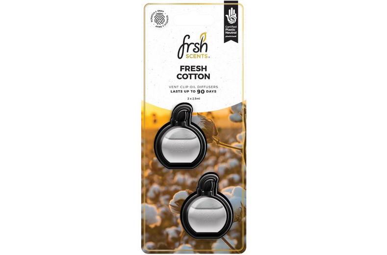 FRSH 2PK Vent Clip Air Freshener Cotton FRSH 2PK Vent Clip Air Freshener Cotton