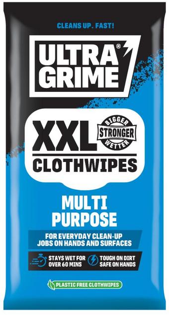 UltraGrime Multi Purpose XXL Wipes pk 20