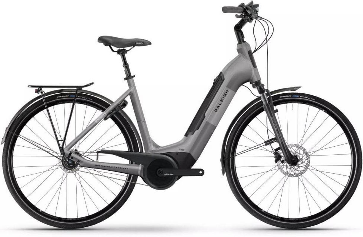 Halfords Raleigh Motus Low Tour Step Grey Electric Hybrid Bike - XS Frame | Extra 8% off for BC Members