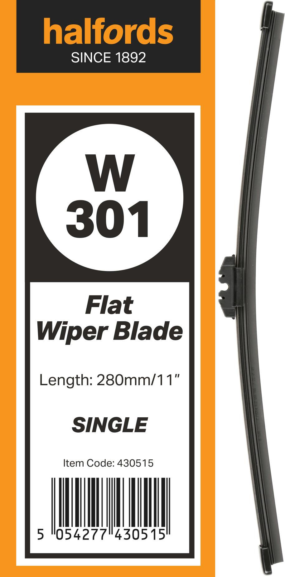 Halfords Rear Flat Wiper W301
