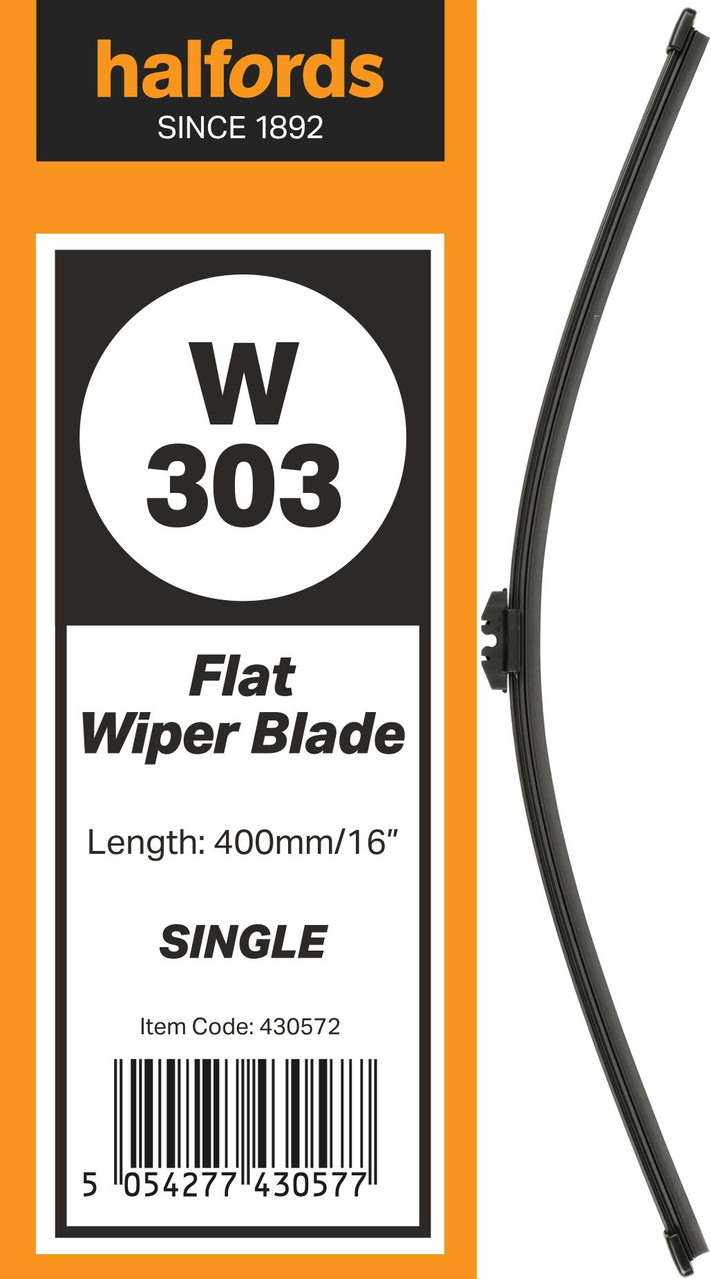 Halfords Rear Flat Wiper W303