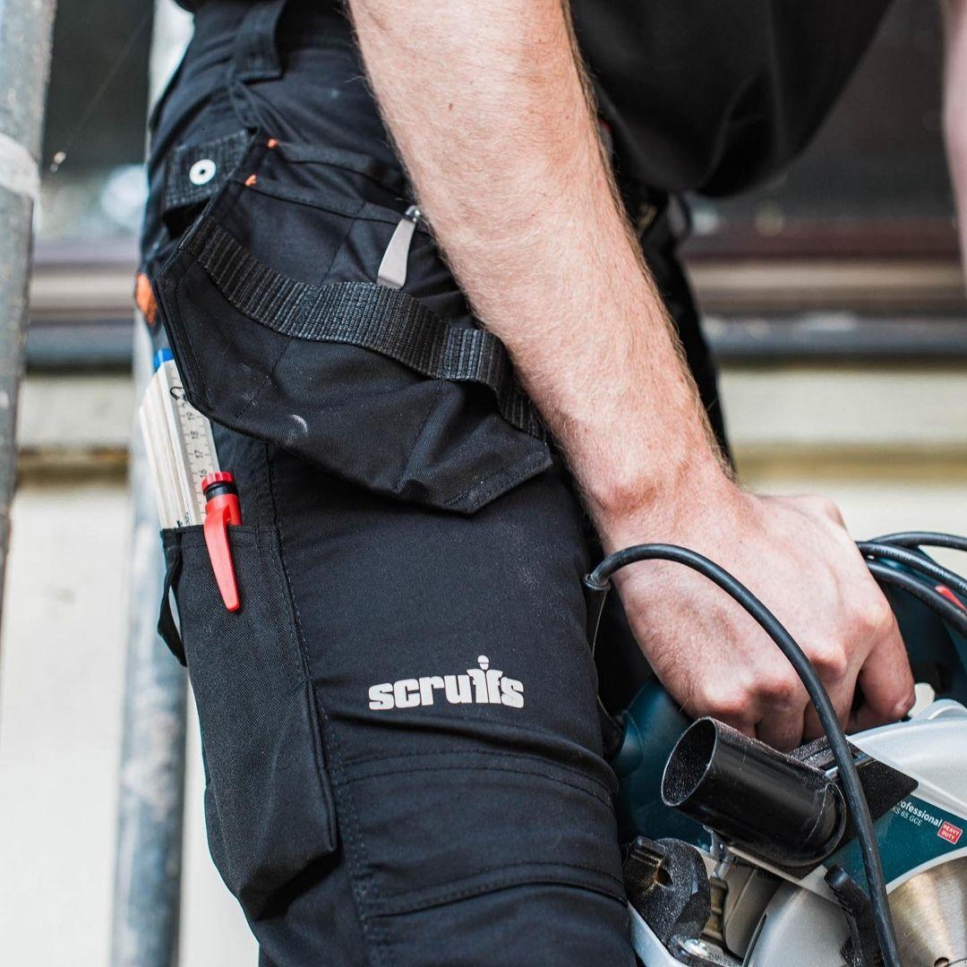 Scruffs Worker Plus Trousers Black 38S