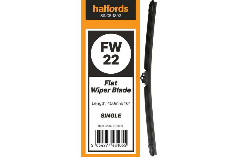 Halfords Flat Wiper Blade Single FW22 Halfords Flat Wiper Blade Single FW22