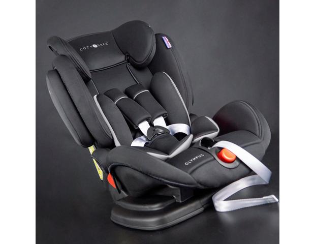 Black/Grey Cozy n Safe Olympus Group 1/2/3 Child Car Seat 
