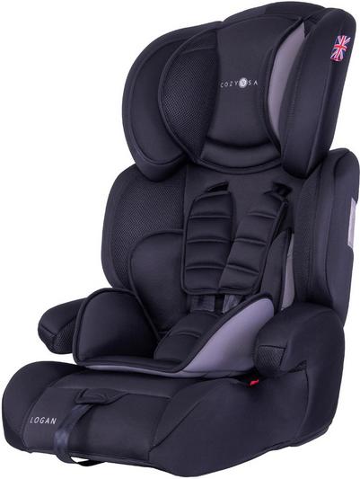CozyNSafe Logan Group 1/2/3 Child Car Seat – Black/Grey CozyNSafe Logan Group 1/2/3 Child Car Seat – Black/Grey