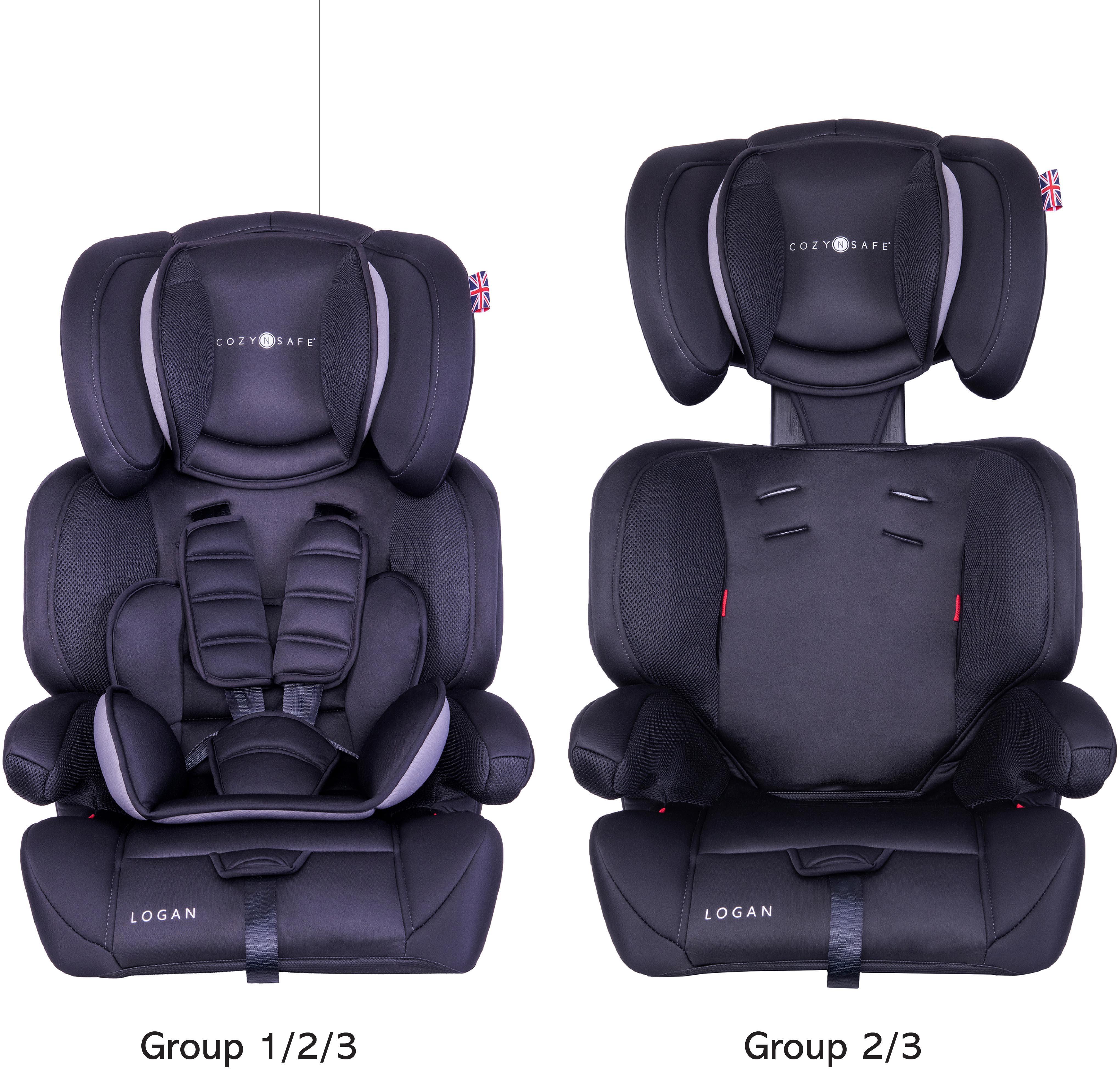Cozy N Car Seat 123 Recline CozyNSafe Logan Group 1/2/3 Child Car