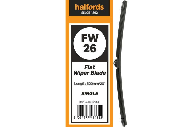 Halfords Flat Wiper Blade Single FW26 Halfords Flat Wiper Blade Single FW26