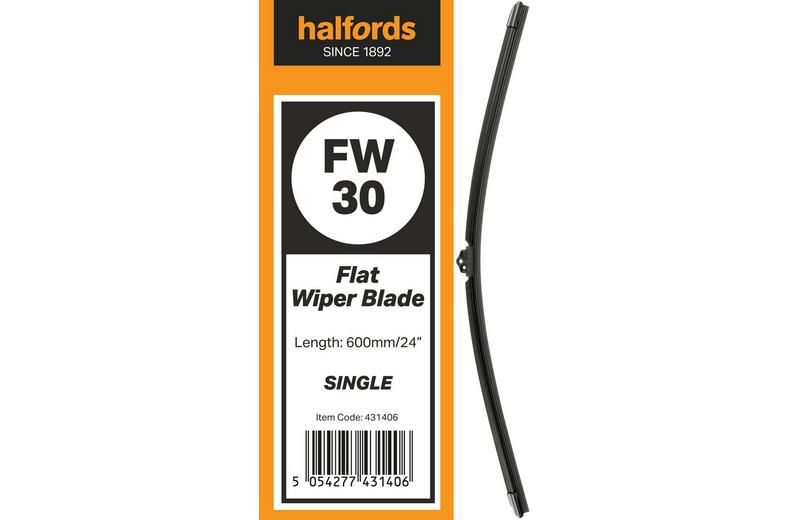 Halfords Flat Wiper Blade Single FW30 Halfords Flat Wiper Blade Single FW30