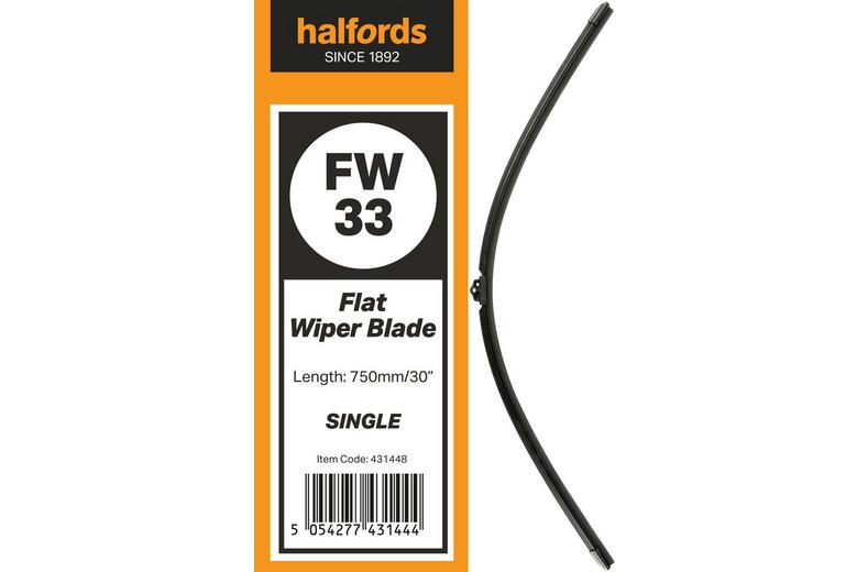 Halfords Flat Wiper Blade Single FW33 Halfords Flat Wiper Blade Single FW33