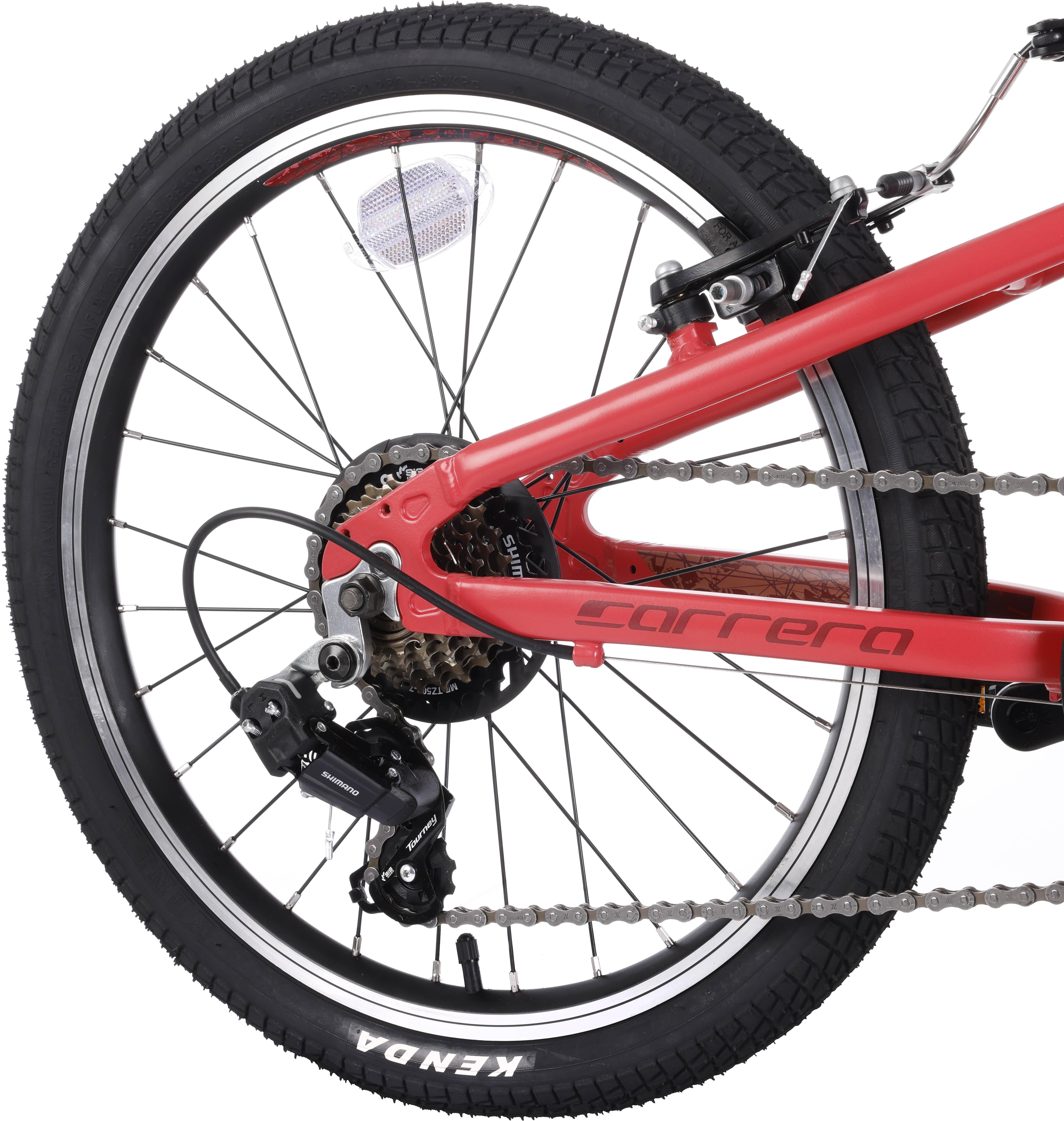 Carrera Saruna Junior Hybrid Bike, Coral Pink - 20" Wheel