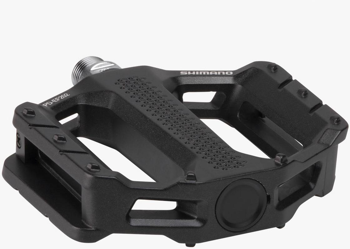 Halfords Shimano Pd-Ef202 Mtb Flat Pedals, Black | Extra 8% off for BC Members