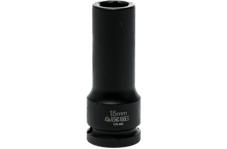 Teng 1/2" Deep Impact Socket DIN Metric 15mm Teng 1/2" Deep Impact Socket DIN Metric 15mm