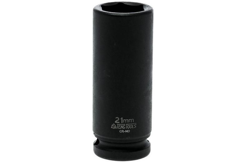 Teng 1/2" Deep Impact Socket DIN Metric 21mm Teng 1/2" Deep Impact Socket DIN Metric 21mm
