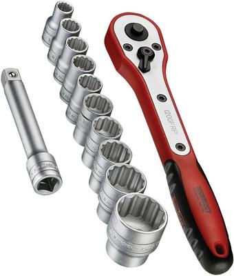 Teng 1/2" Socket Set 12 point 12 Pieces