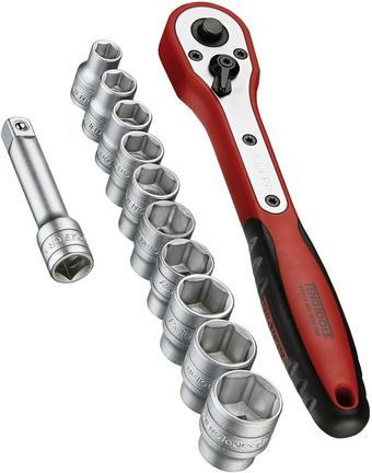 Teng 3/8" Socket Set 6 point 12 Pieces