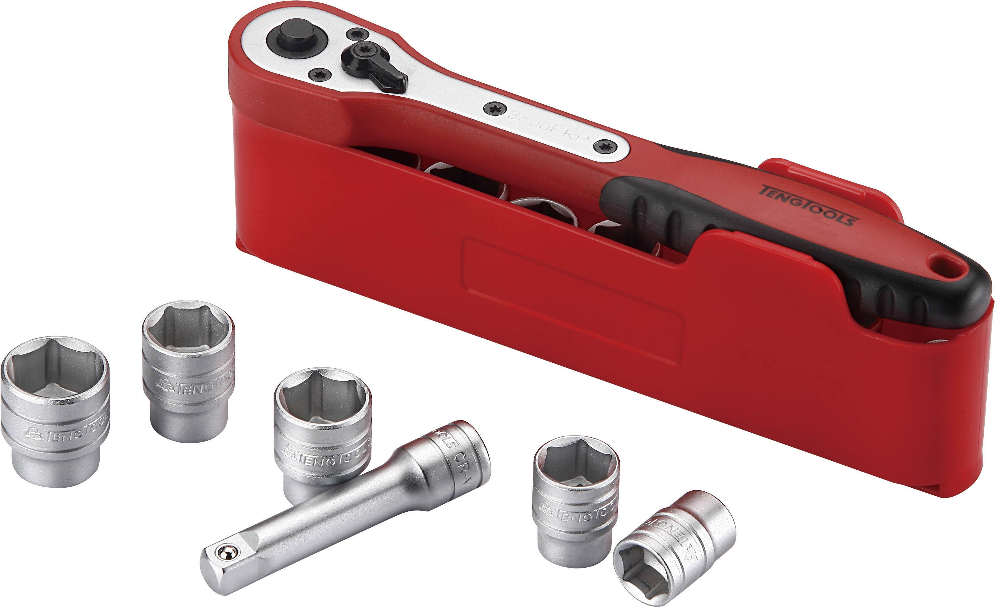 Teng 3/8" Socket Set 6 point 12 Pieces