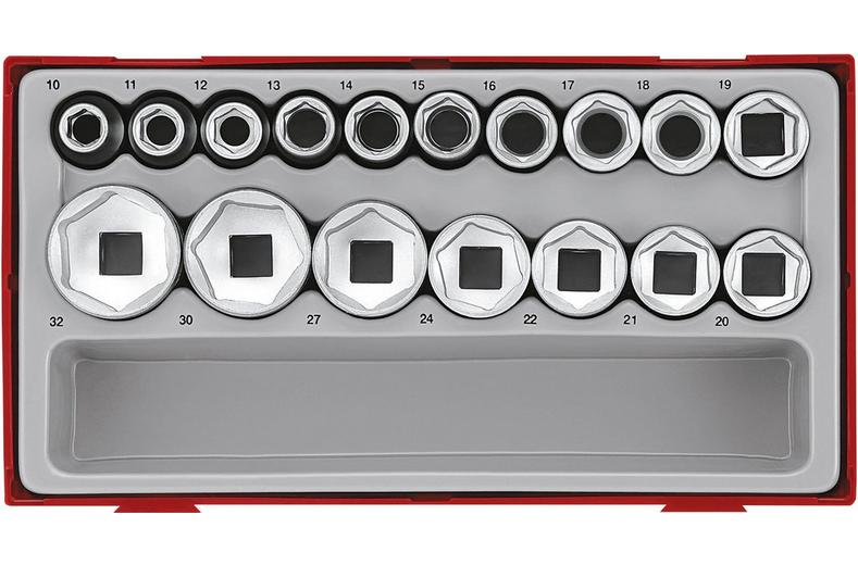 Teng 1/2" Socket Set 6 point TT1 17pc Teng 1/2" Socket Set 6 point TT1 17pc