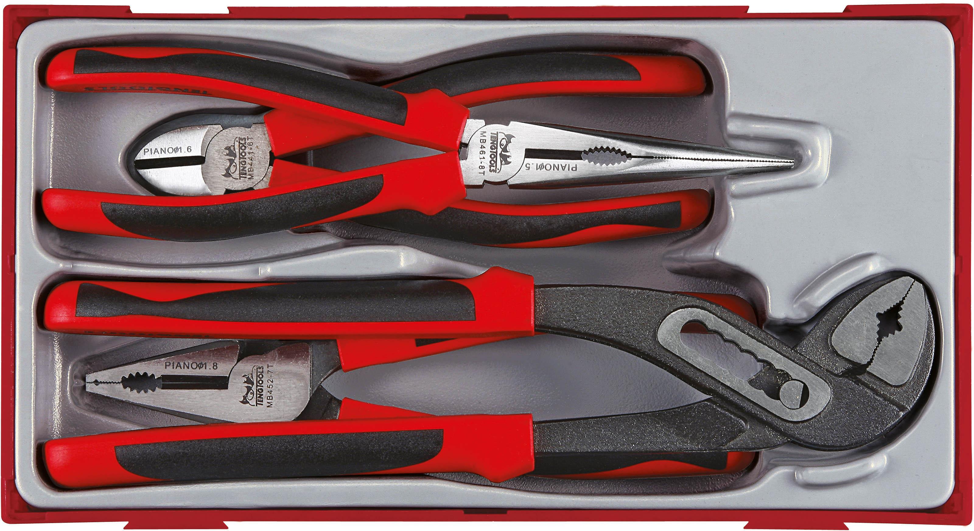 Plier Set TPR Grip TT1 4 Pieces