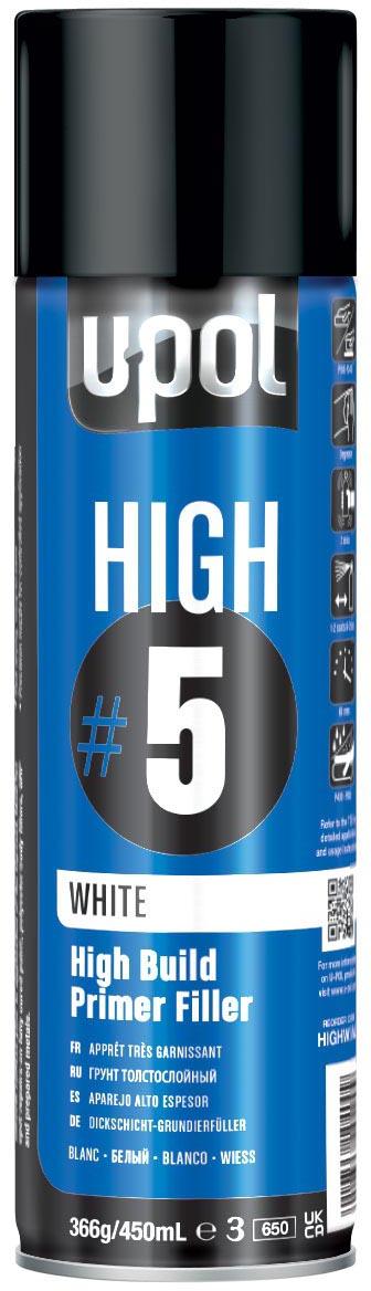 U-POL HIGH #5 High Build Primer Filler - Grey