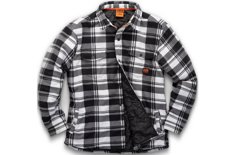Scruffs Worker Padded Check Shirt White/Black Scruffs Worker Padded Check Shirt White/Black