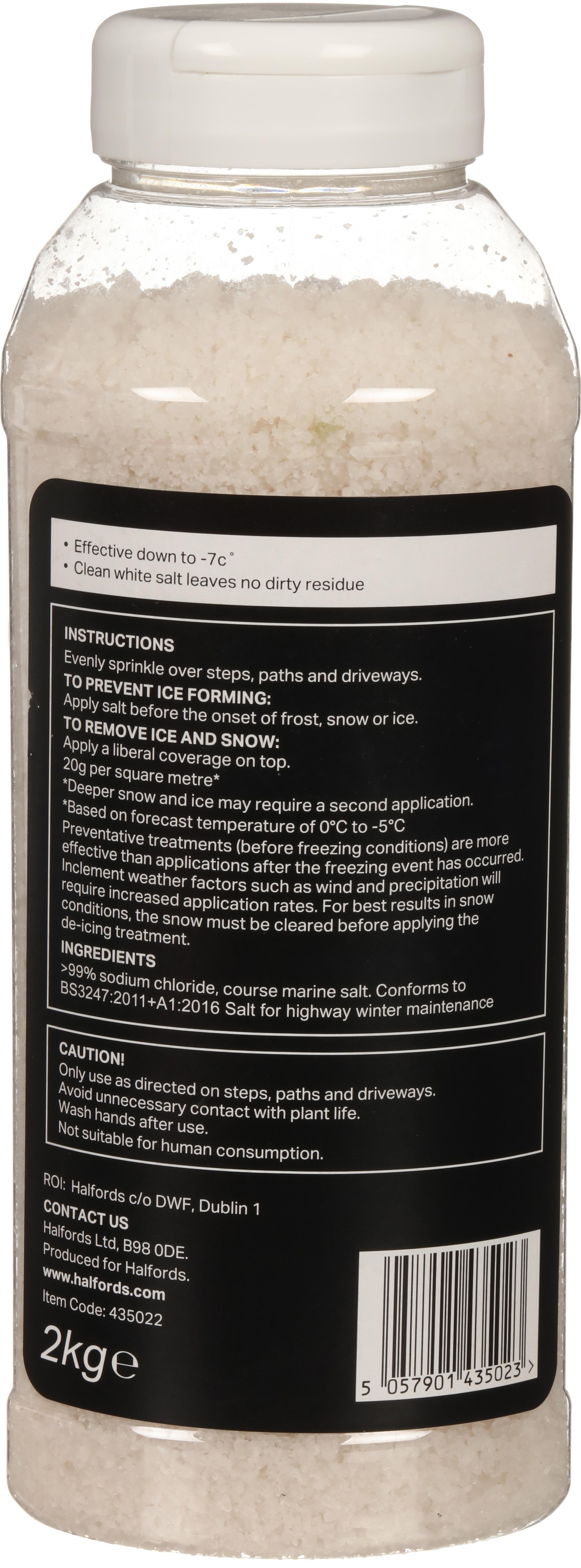 Halfords 2Kg De Icing Salt Tub