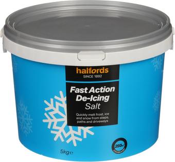 Halfords 5Kg De Icing Salt tub