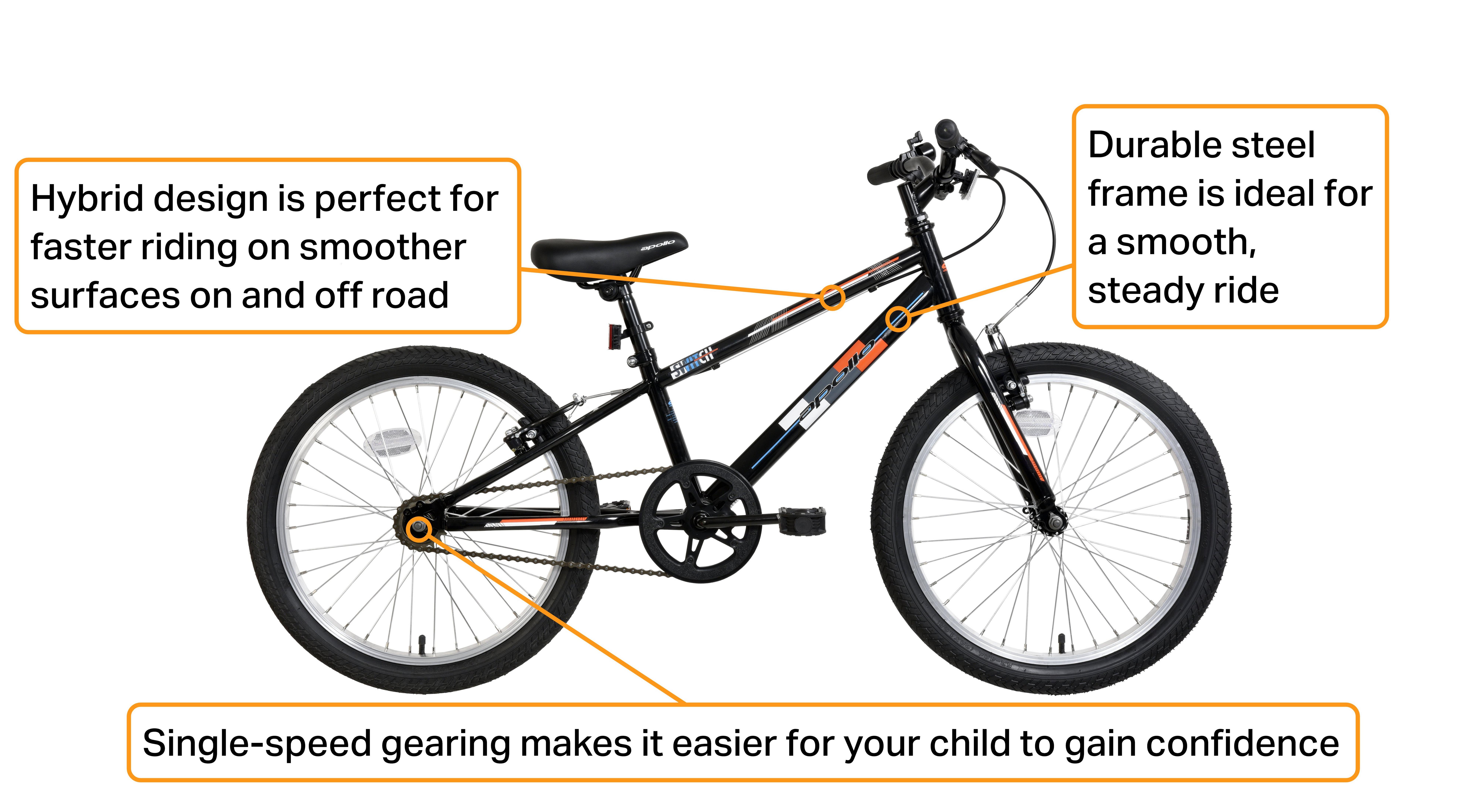 Apollo Switch Junior Hybrid Bike - 20" Wheel