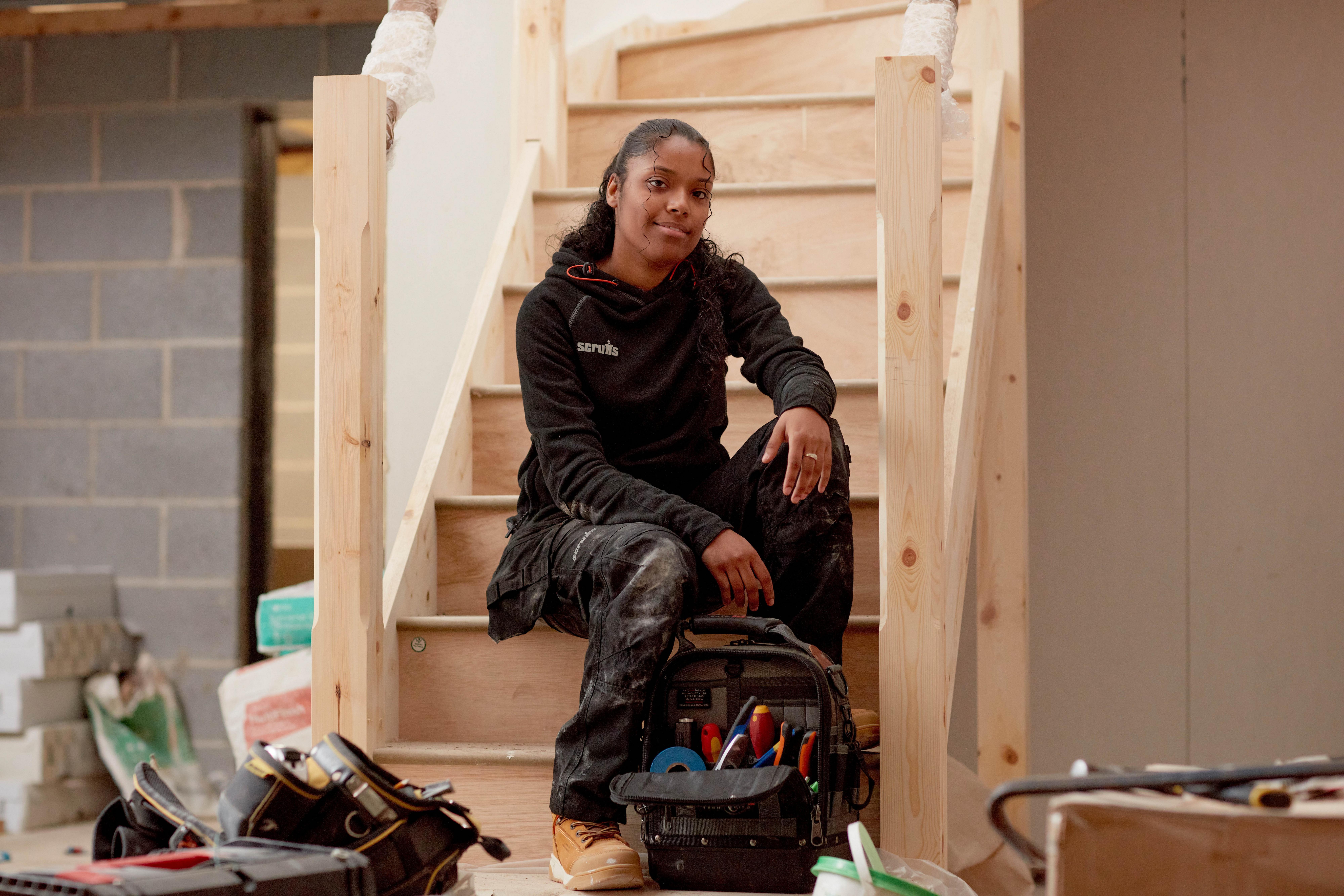 Scruffs Womens Trade Hoodie Black