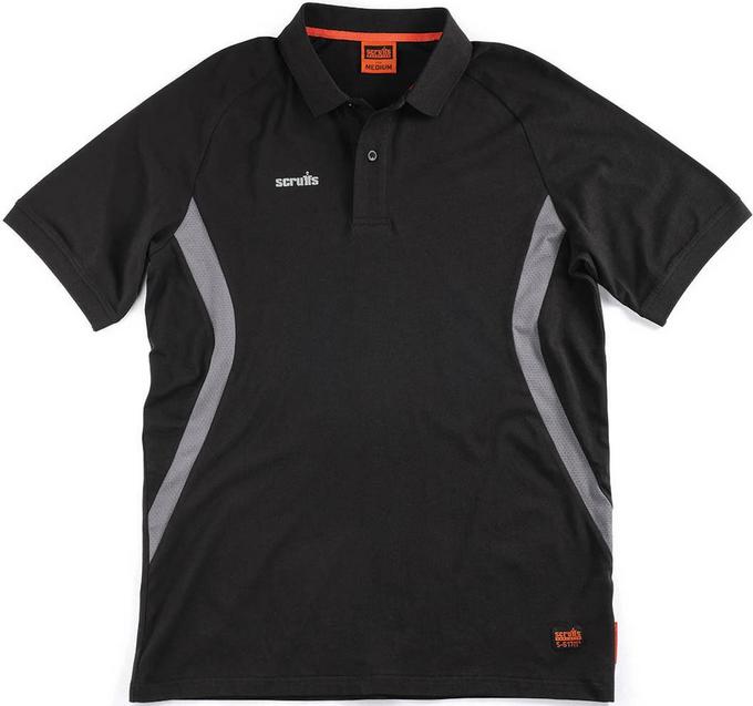 Scruffs Tech Polo Black Halfords UK