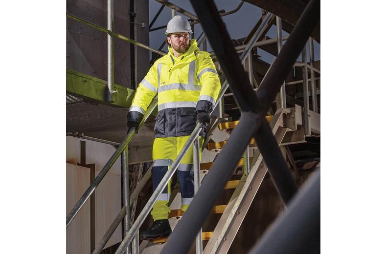 Scruffs High Visibility Waterproof Jacket Yellow/Navy M Scruffs High Visibility Waterproof Jacket Yellow/Navy M