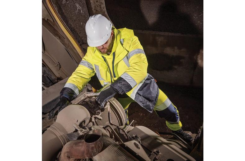 Scruffs High Visibility Waterproof Jacket Yellow/Navy M Scruffs High Visibility Waterproof Jacket Yellow/Navy M