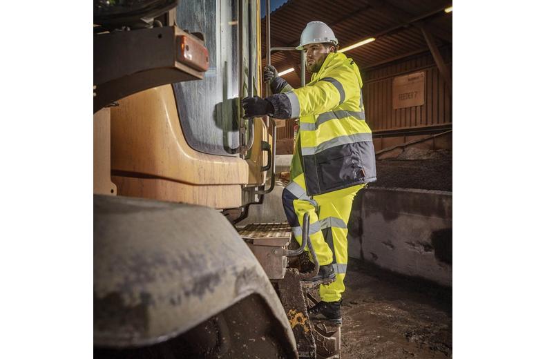 Scruffs High Visibility Waterproof Jacket Yellow/Navy M Scruffs High Visibility Waterproof Jacket Yellow/Navy M