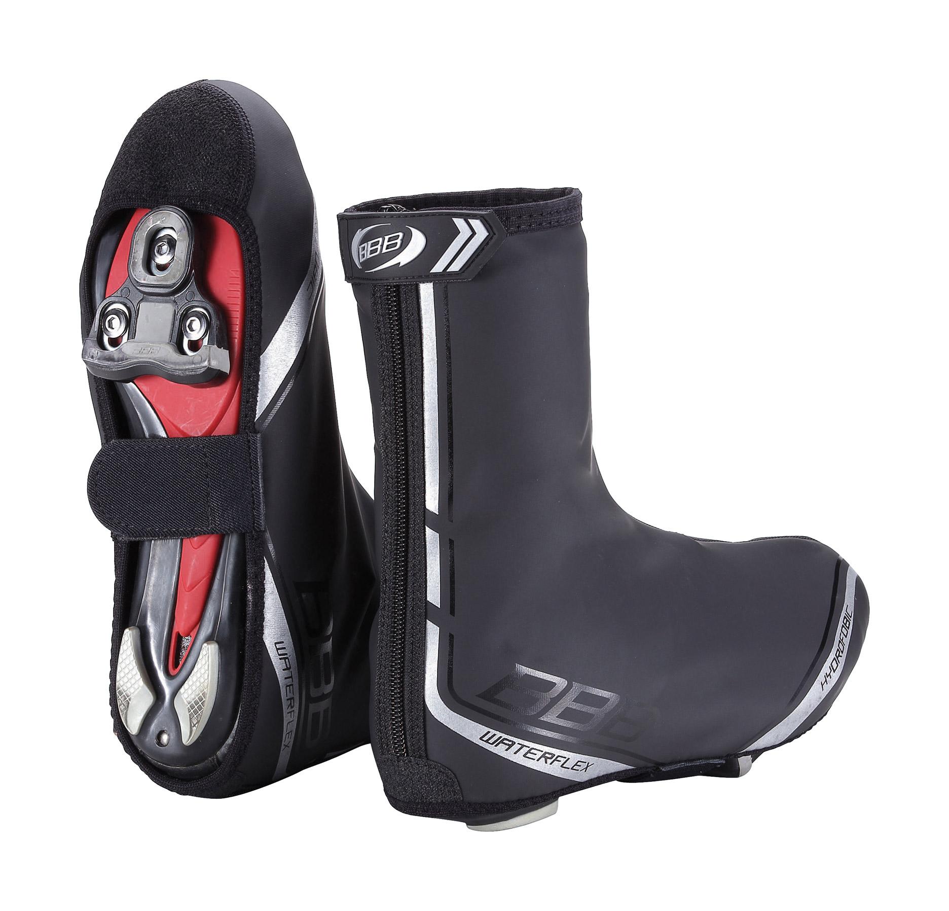 Halfords BBB WaterFlex Overshoes Black, 37-38 | Pricematch, Extra 8% off for BC Members, Free Bike Health Check, Cycle2Work Scheme & 0% APR Finance.