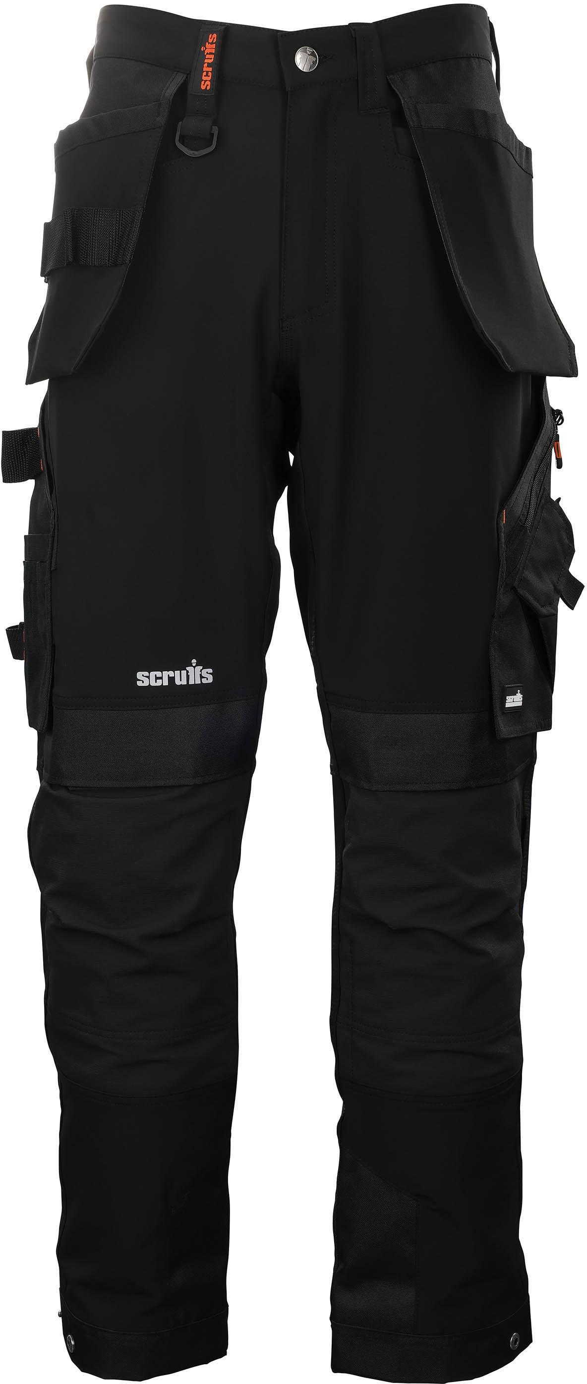 Scruffs Pro Flex Plus Holster Trousers Black 32L