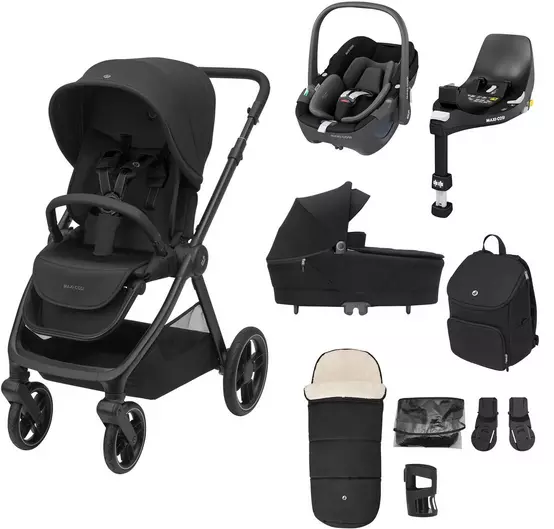 maxi cosi oxford Oxford Cabin Lightweight Travel Stroller with Mico Pro+ Infant Car Seat in Sea Shadow