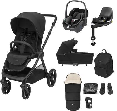 Maxi-Cosi Oxford + 9 Piece Complete Bundle - Twillic Black Maxi-Cosi Oxford + 9 Piece Complete Bundle - Twillic Black