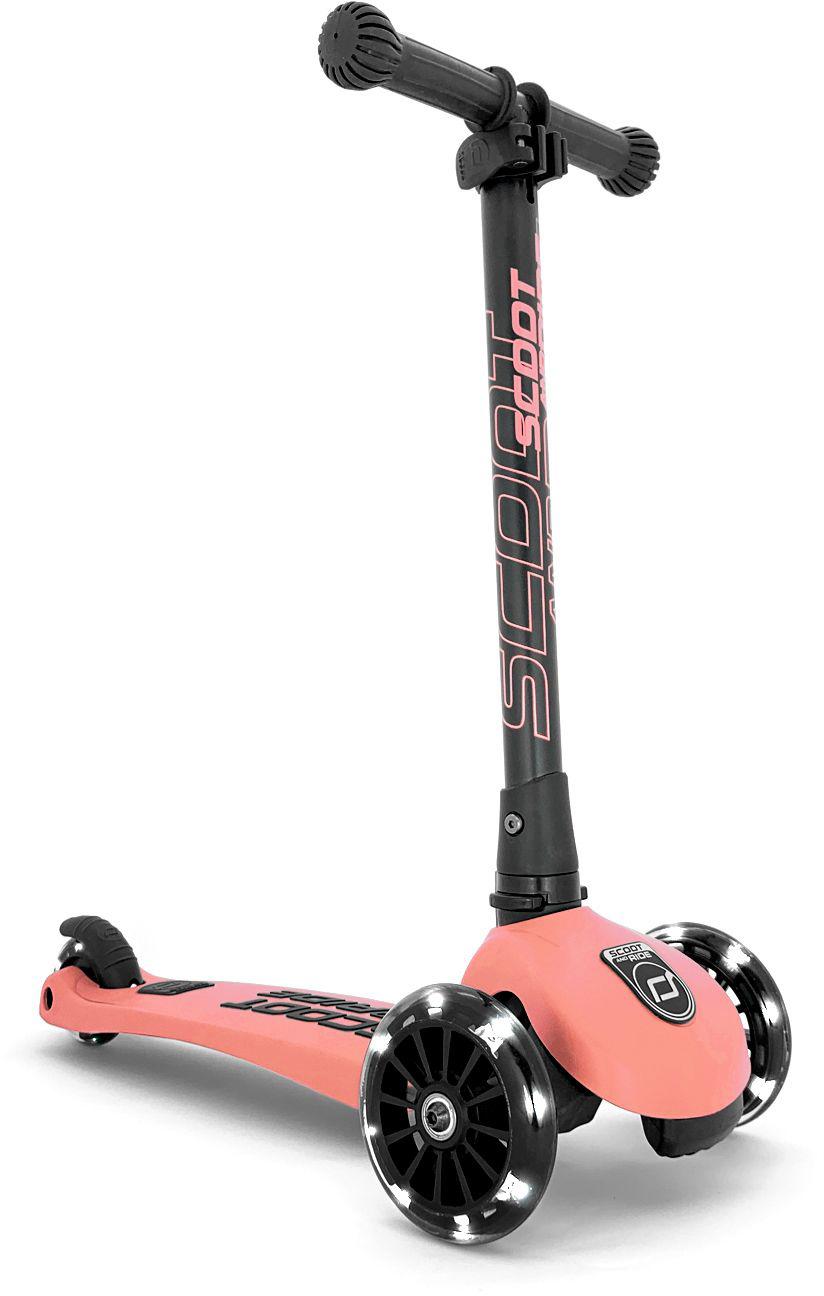 Scoot & Ride Highway Kick 3 Led Scooter - Peach