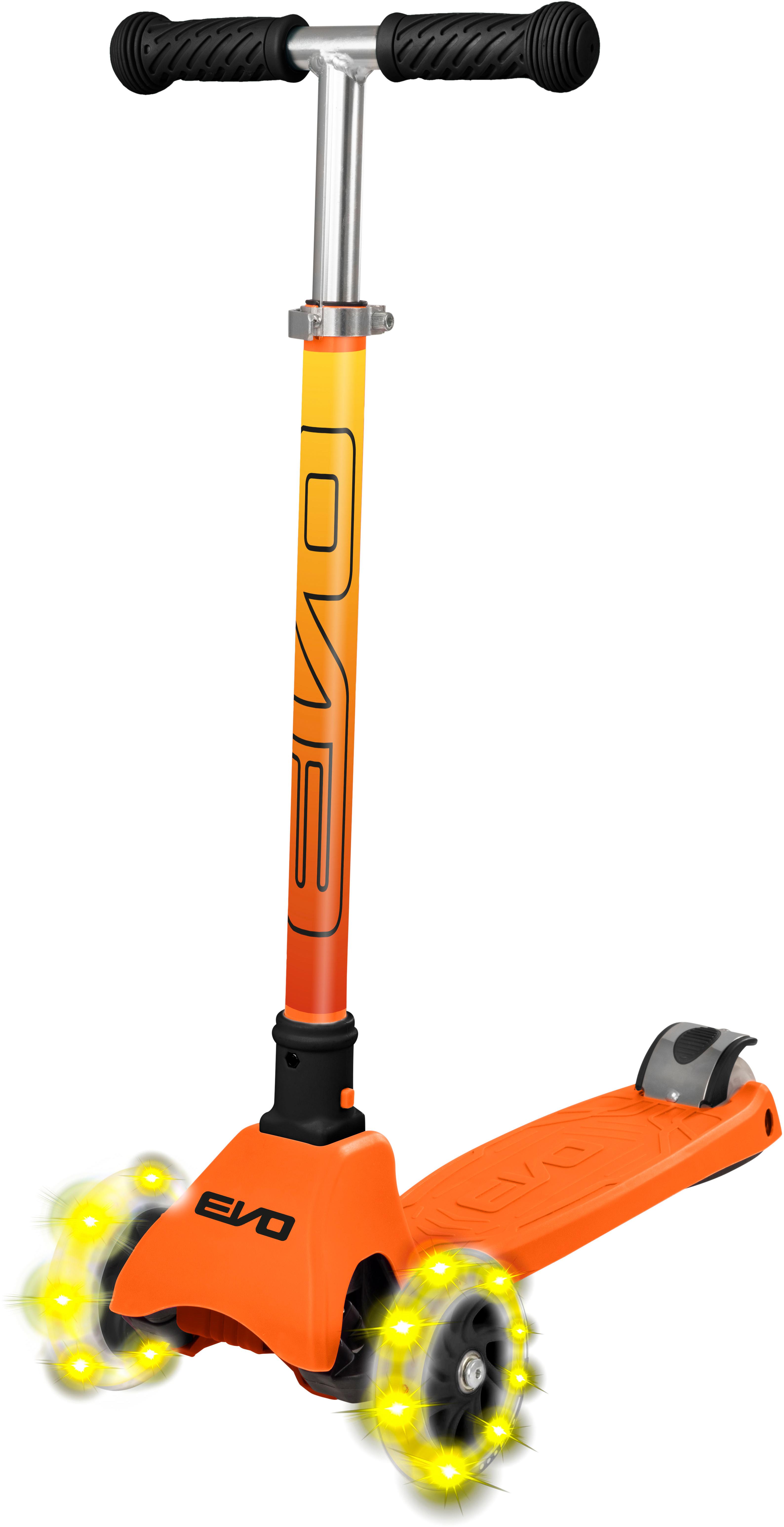 EVO+ Cruiser Kids Scooter with LED Wheels Orange Halfords UK