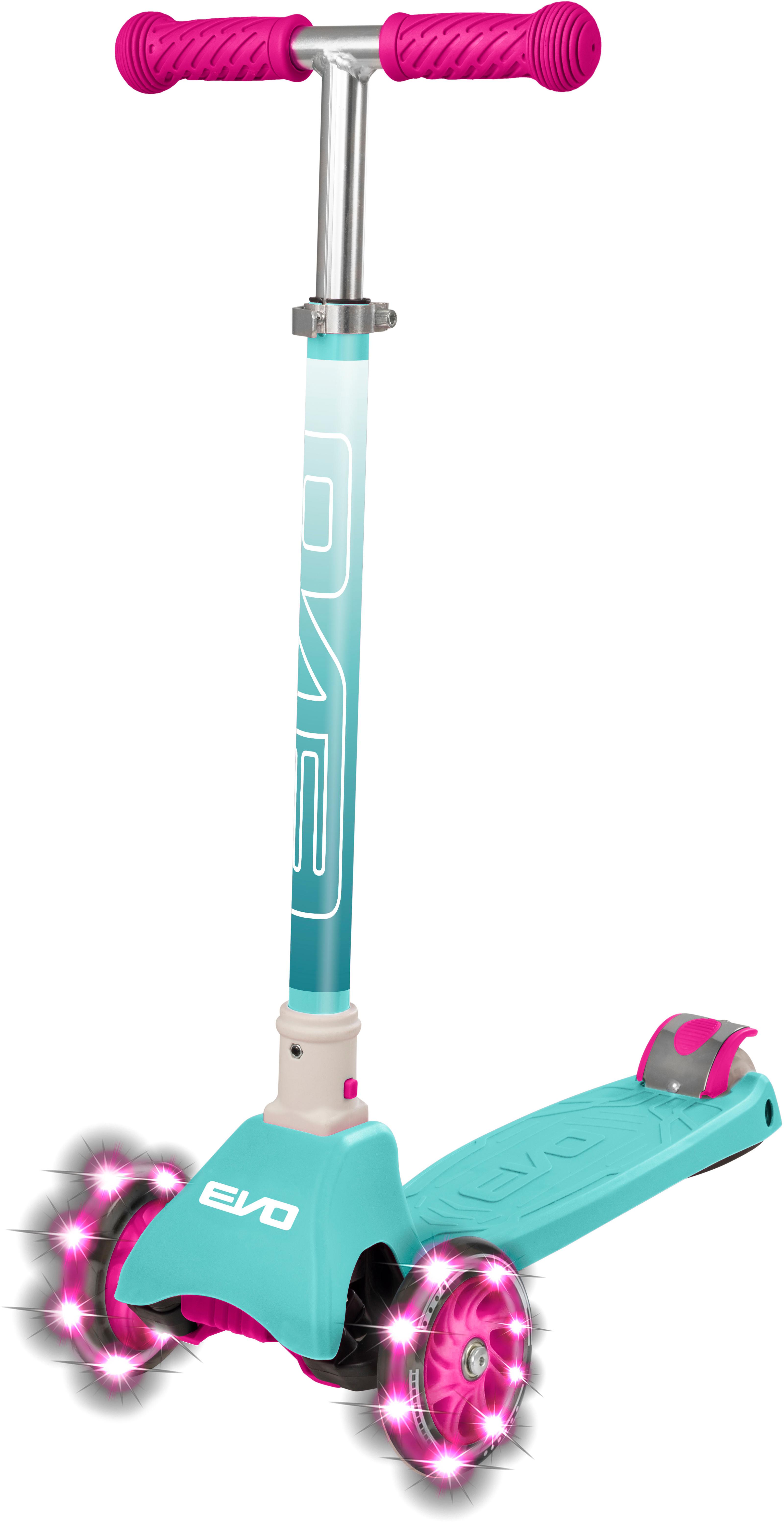 Evo+ Cruiser Kids Scooter With Led Wheels - Turquoise