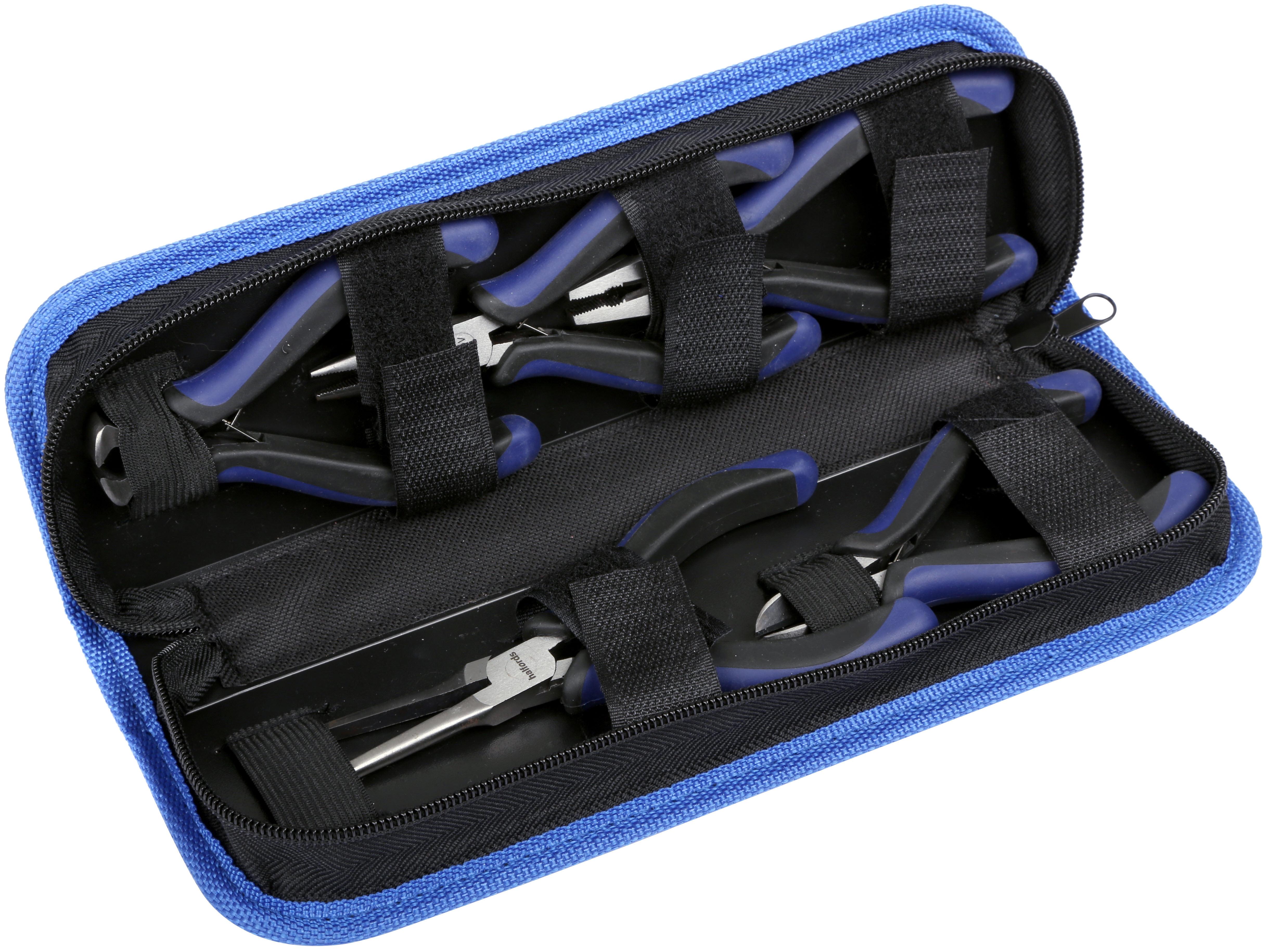 Halfords 5 Piece Mini Pliers Set with Pouch