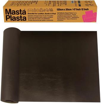 MastaPlasta Instant Leather Repair for Car Interiors & DIY - Dark Brown 120x30cm