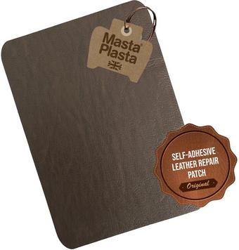 MastaPlasta Instant Leather Repair for Car Interiors & DIY - Mid-Brown 28x20cm
