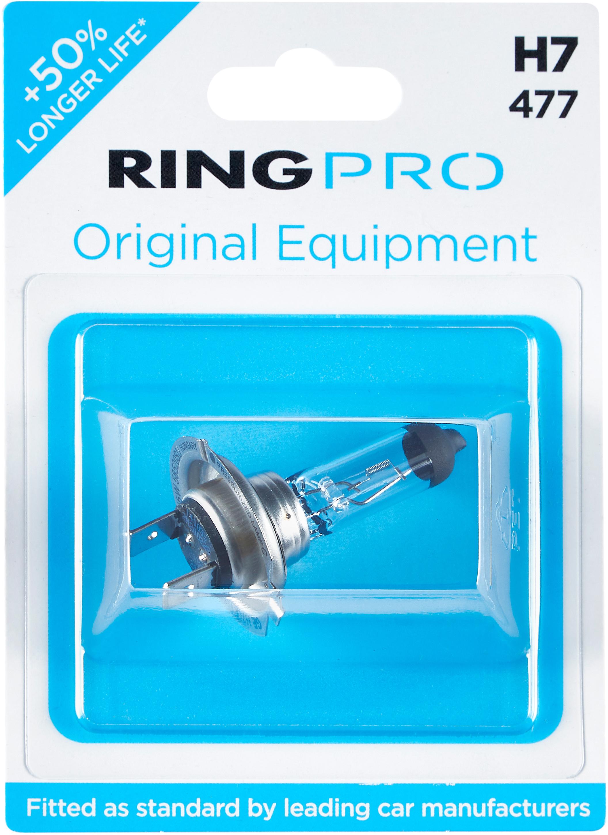 RING PRO 477 H7 Headlight Bulb Single Pack Halfords UK