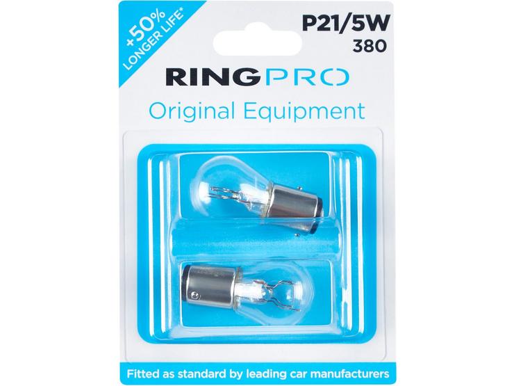 Ring Pro 380 P21/5W Car Bulb Twin Pack