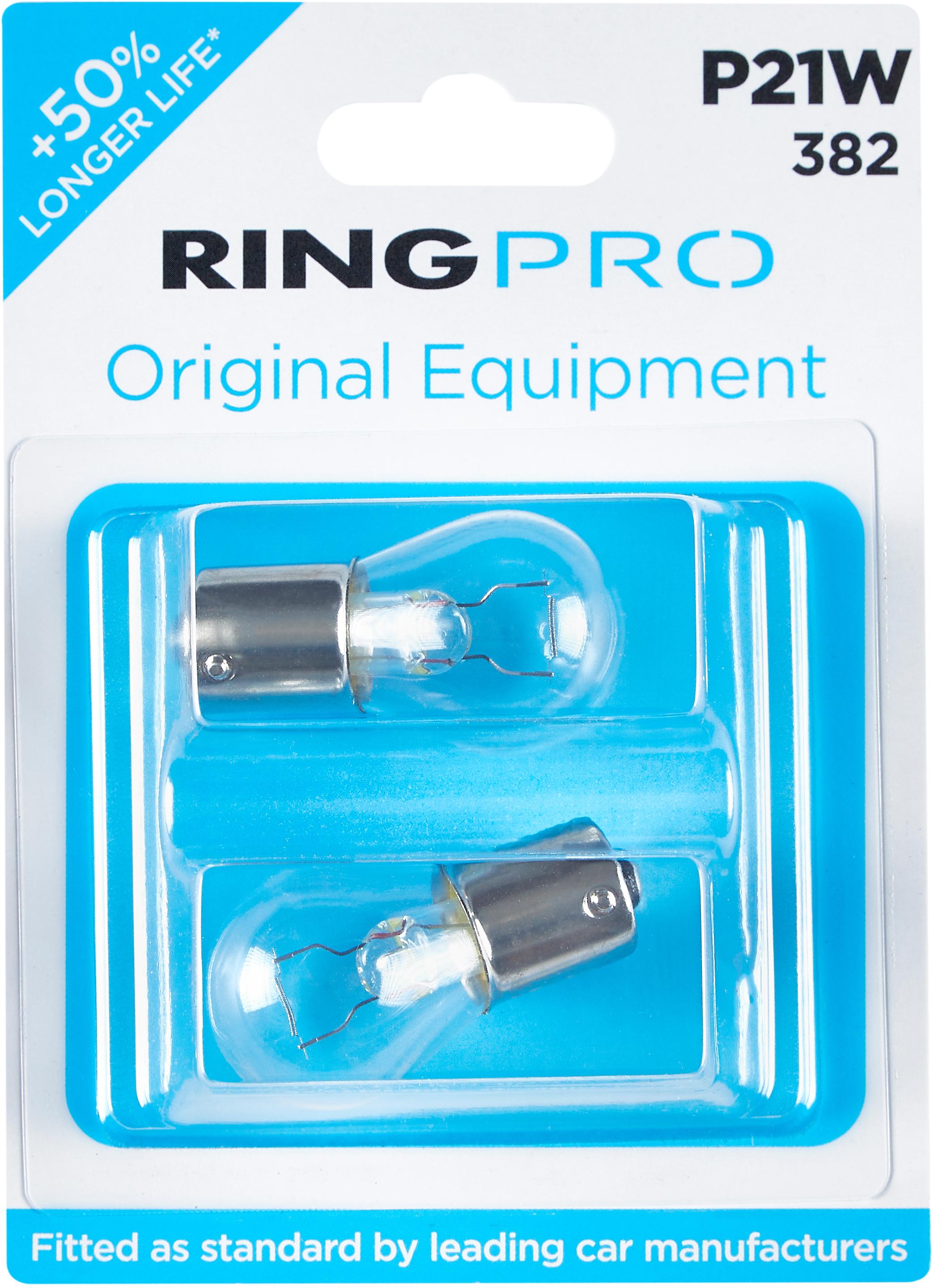 Ring Pro 382 P21W Car Bulb Twin Pack