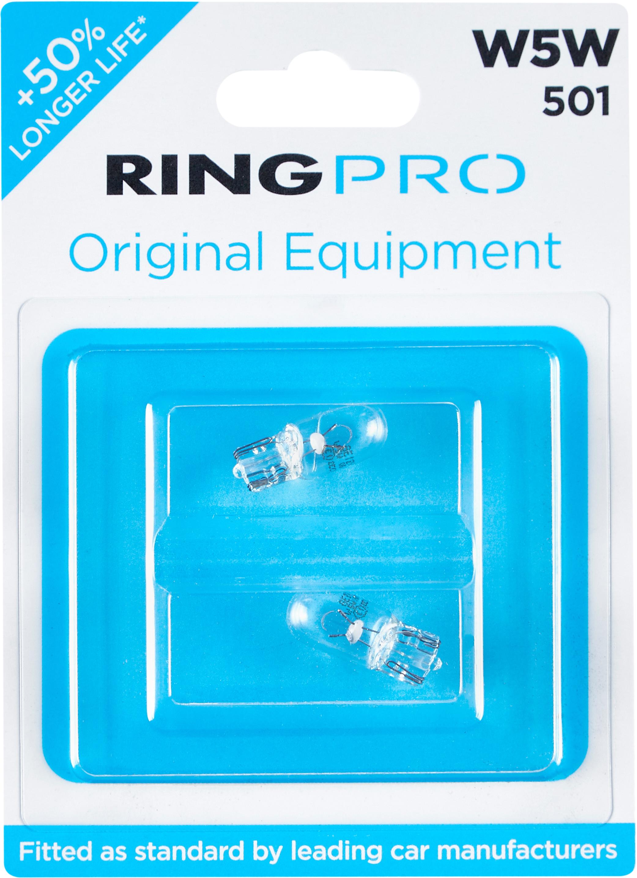 Ring Pro 501 W5W Car Bulb Twin Pack