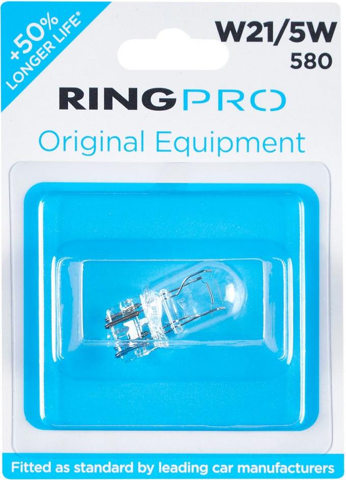 Ring Pro 580 W21/5W Car Bulb Single Pack