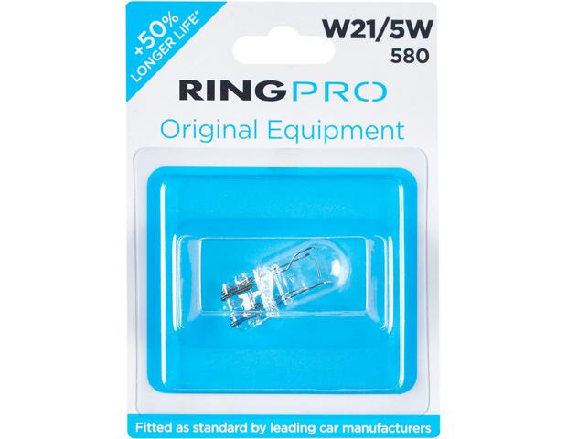 Ring Pro 580 W21/5W Car Bulb Single Pack