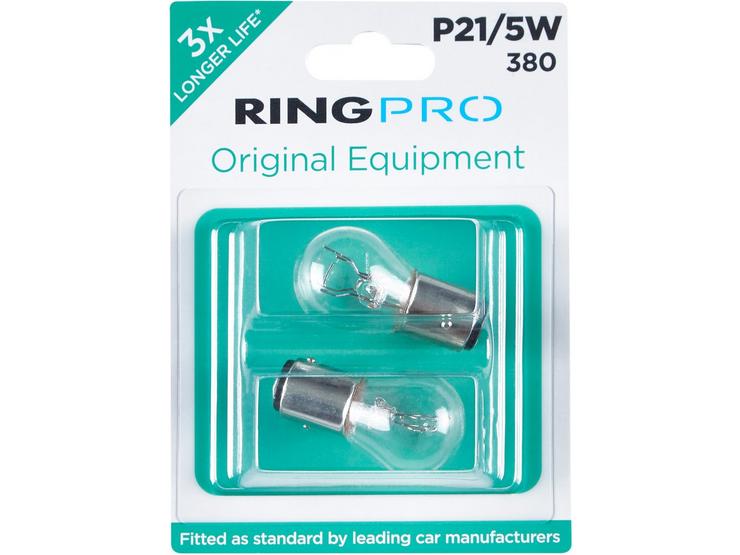 Ring Pro 380 P21/5W Car Bulb Twin Pack