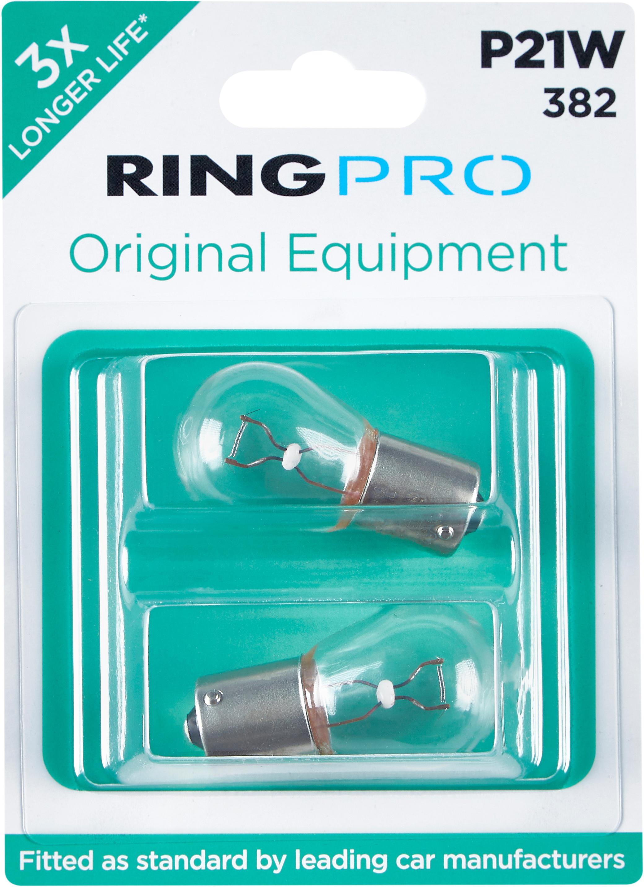 Ring Pro 382 P21W Car Bulb Twin Pack